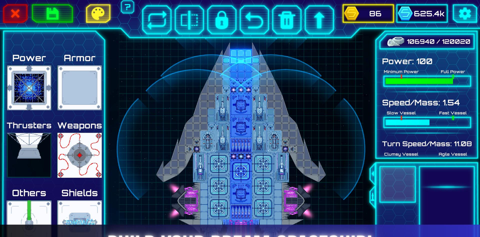 The modular ship-building grid